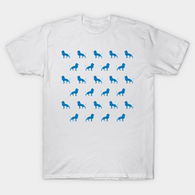 Blue Lions T-Shirt by HalamoDesigns